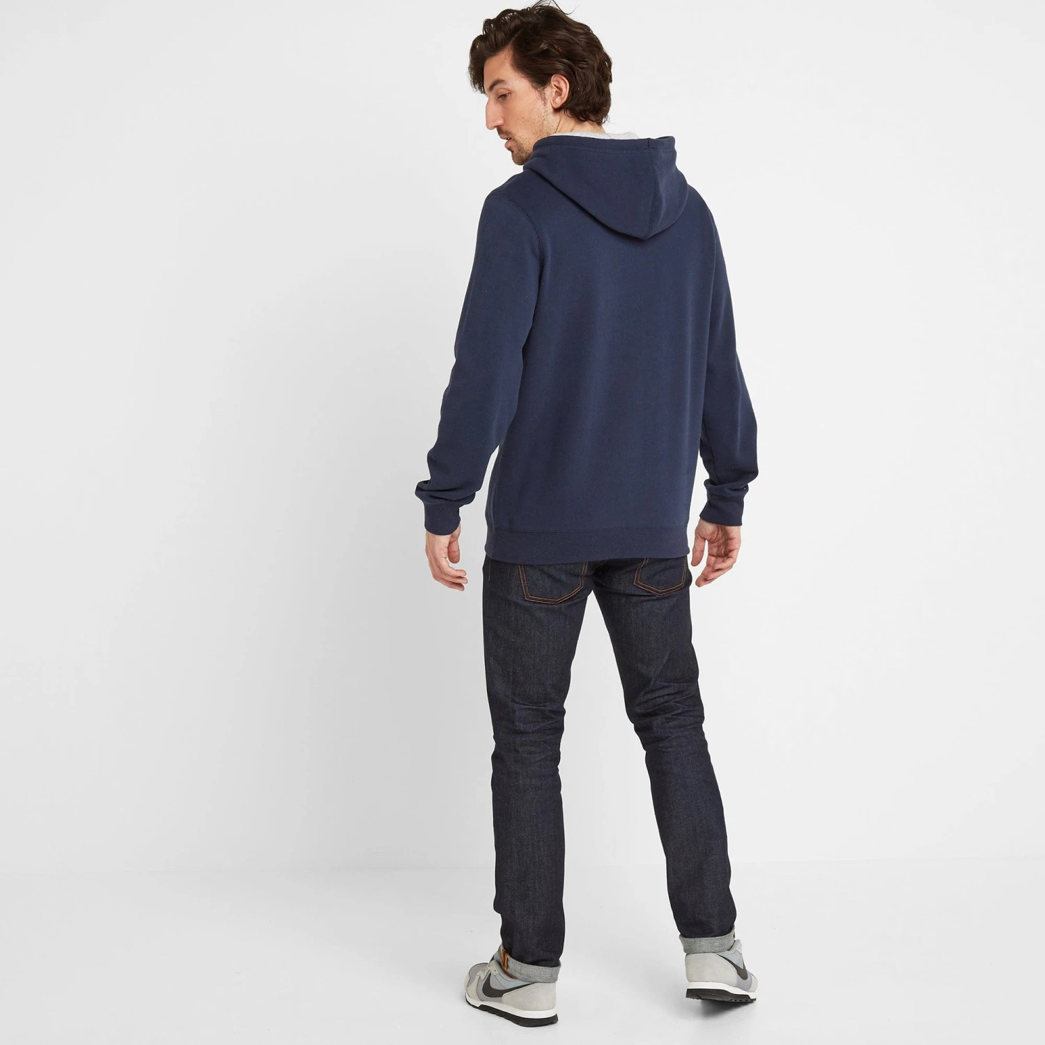 Thirsk Mens Graphic Hoody - Naval Blue 4 Thirsk Mens Graphic Hoody - Naval Blue - Image 2