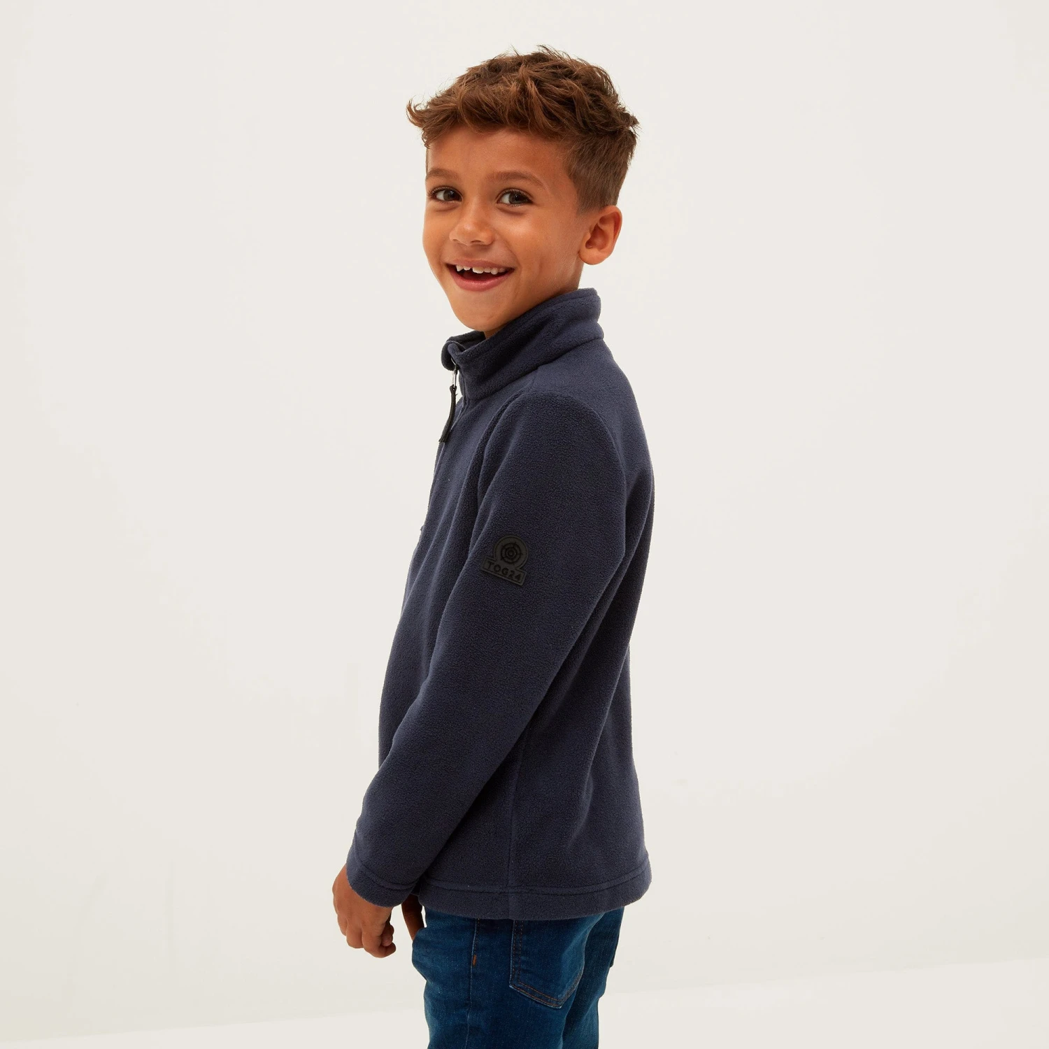 Toffolo Kids Zipneck Fleece - Navy 6 Toffolo Kids Zipneck Fleece - Navy - Image 4
