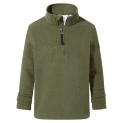 Toffolo Kids Zipneck Fleece - Khaki