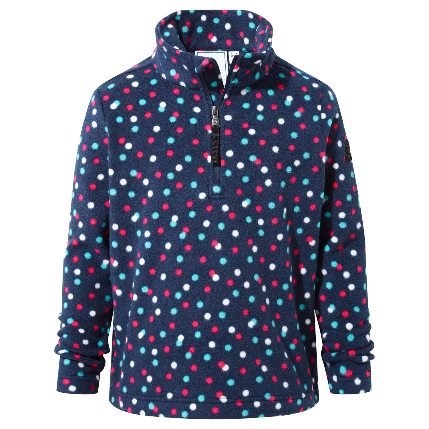 Toffolo Kids Zipneck Fleece - Large Confetti Spot 9 Toffolo Kids Zipneck Fleece - Large Confetti Spot - Image 7