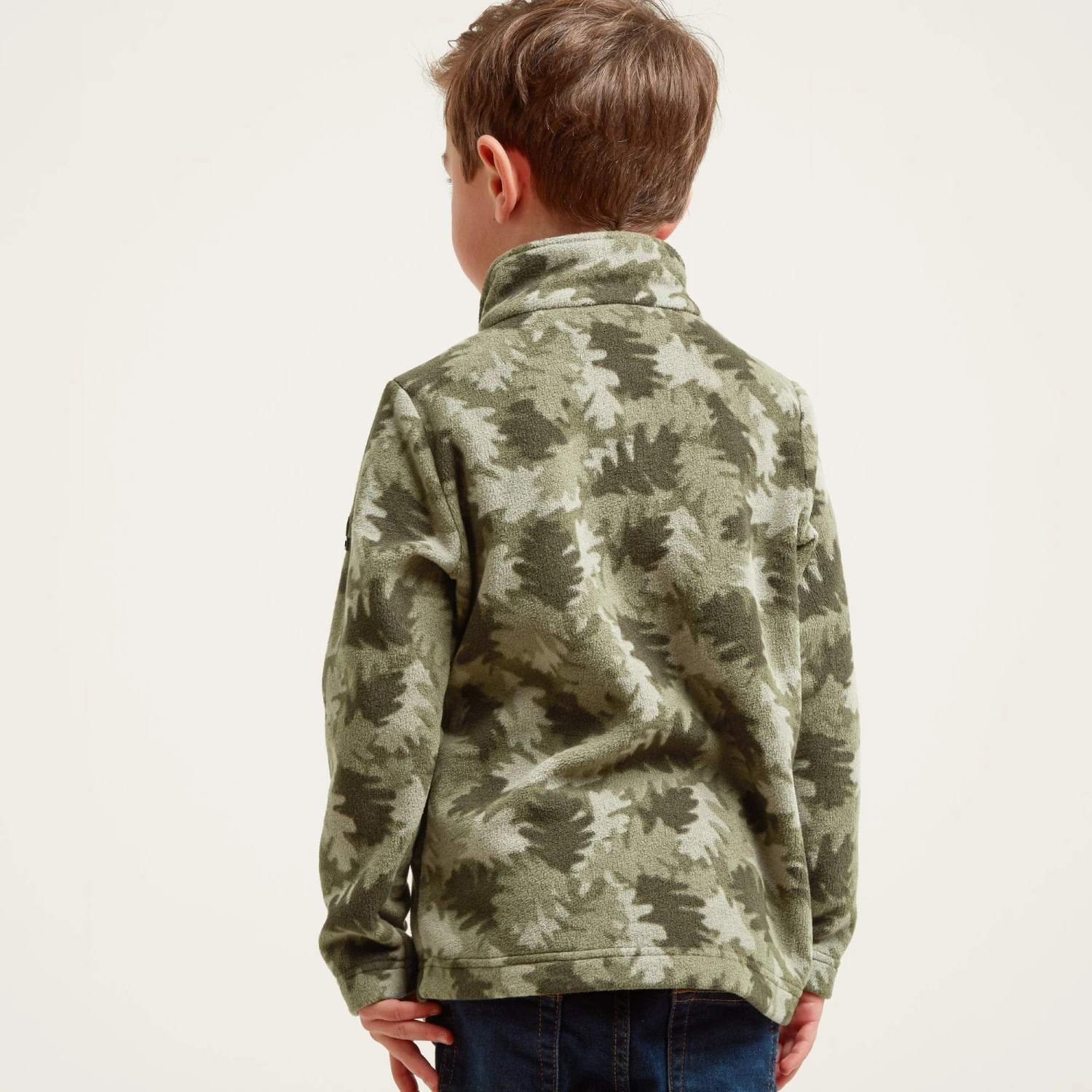 Toffolo Kids Zipneck Fleece - Leaf Camo 5 Toffolo Kids Zipneck Fleece - Leaf Camo - Image 3