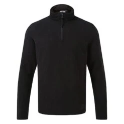 Treeton Mens Fleece Zipneck - Black -Fashion General Store 61856 TREEZ001