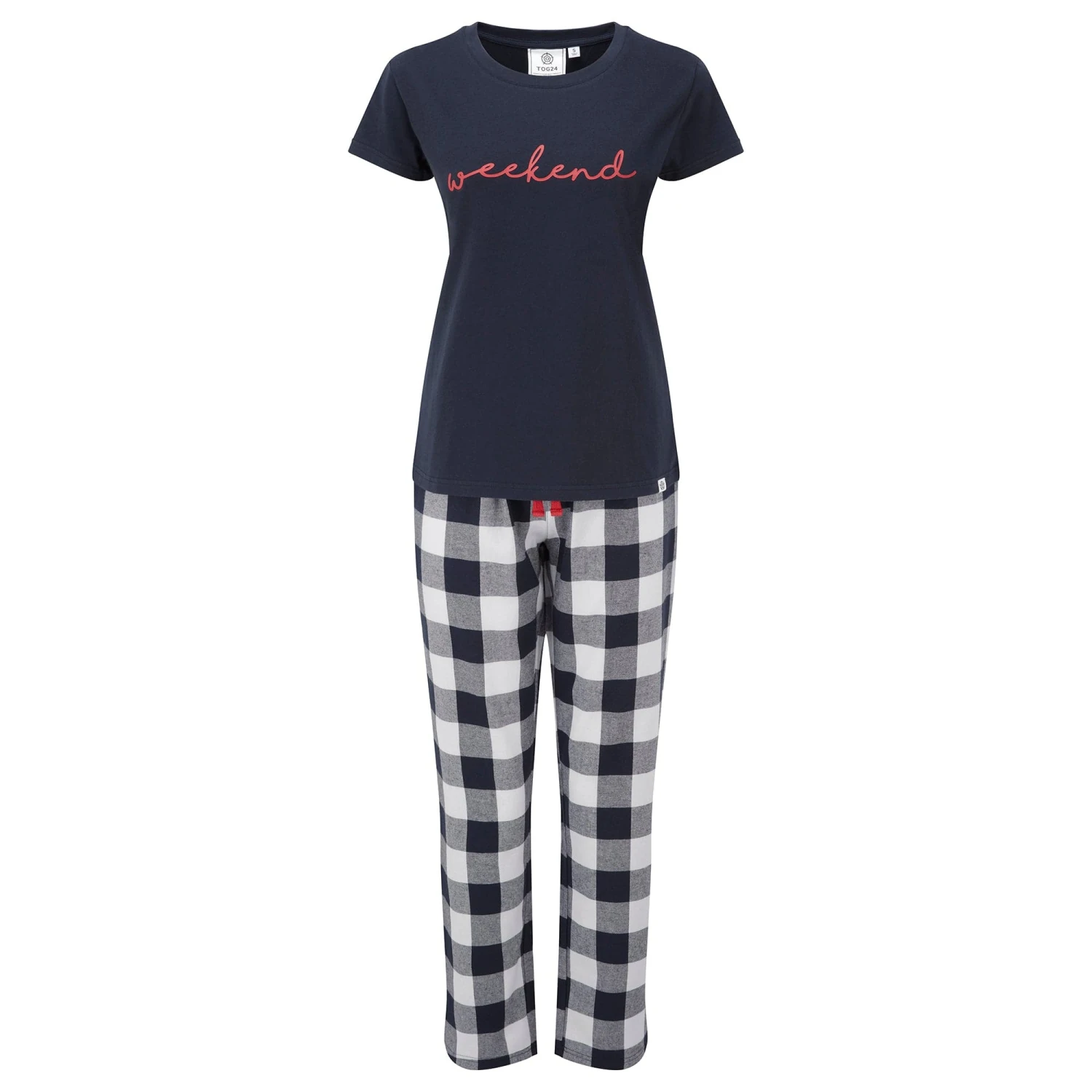Unwind Womens Pyjama Trouser Set - Dark Indigo Check 9 Unwind Womens Pyjama Trouser Set - Dark Indigo Check - Image 7