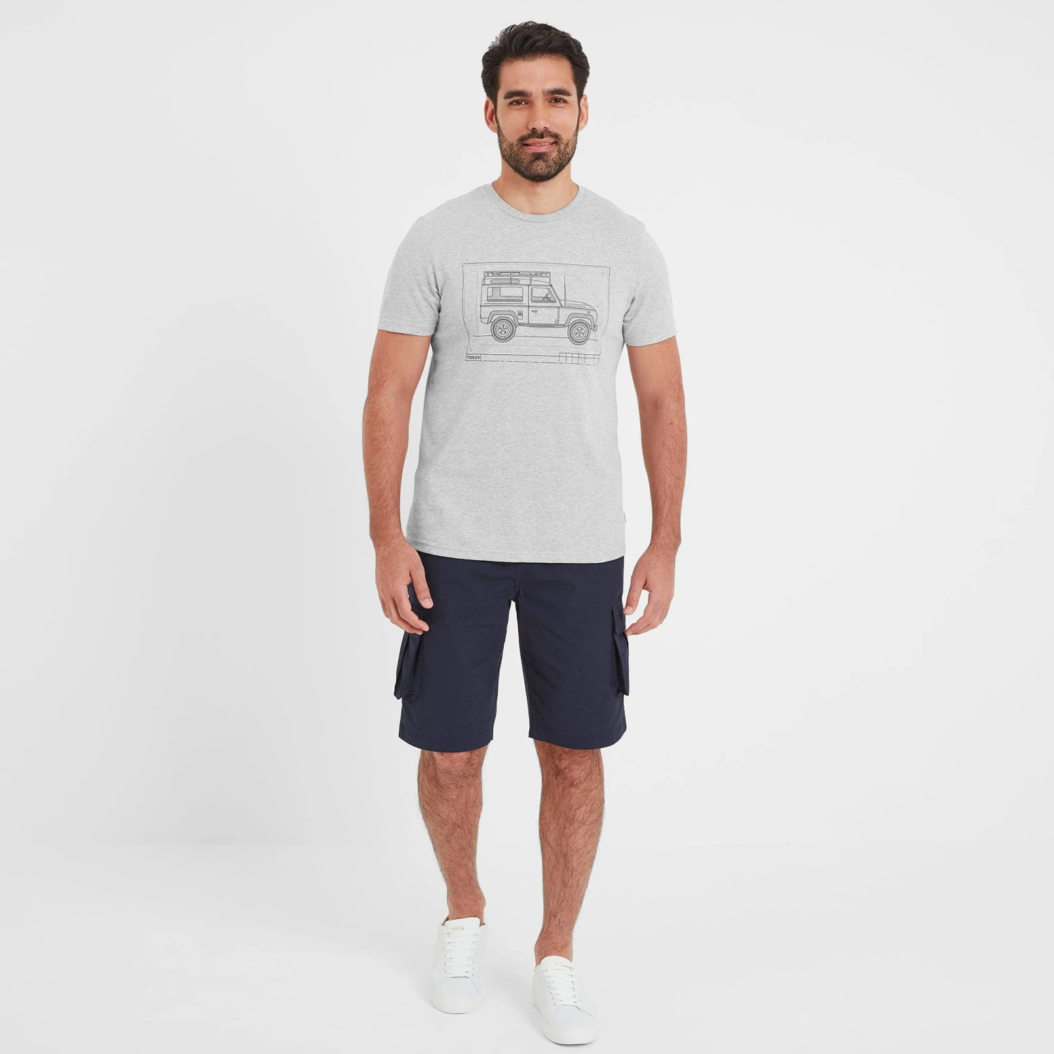 Whiston Mens T-Shirt - Light Grey Marl 6 Whiston Mens T-Shirt - Light Grey Marl - Image 4