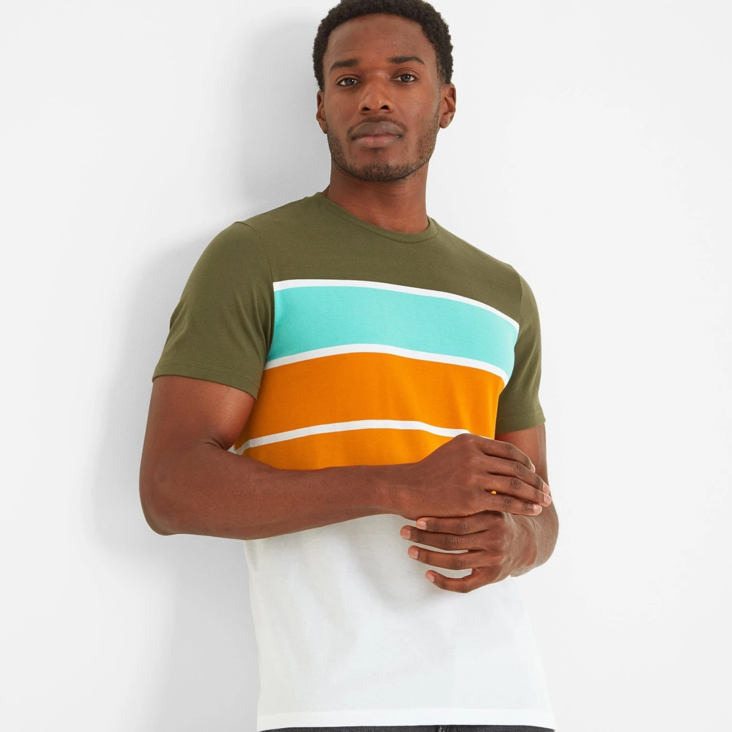 Whitwick Mens T-Shirt - Khaki 4 Whitwick Mens T-Shirt - Khaki - Image 2