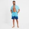 Wilbur Mens Stripe Swimshorts - Aqua/Night Blue -Fashion General Store 61856 WILB100 6