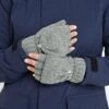 Wilks Knitted Fingerless Gloves - Mid Grey Marl -Fashion General Store 61856 WILKS900 1