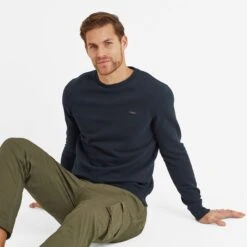 Wyatt Mens Sweater - Dark Indigo -Fashion General Store 61856 WYATT001 4