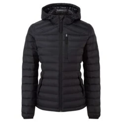 Drax Womens Hooded Down Jacket - Black -Fashion General Store 61856 draxh300