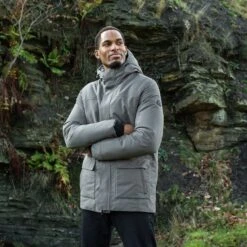 Hulland Mens Waterproof Down Parka - Steel Grey -Fashion General Store BD3A6530