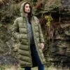 Raleigh Womens Long Insulated Jacket - Khaki -Fashion General Store BD3A6668