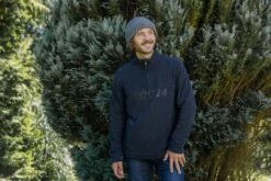 Drewery Mens Quarter Zip Fleece - Black -Fashion General Store Drewerymensfleeceblack 2