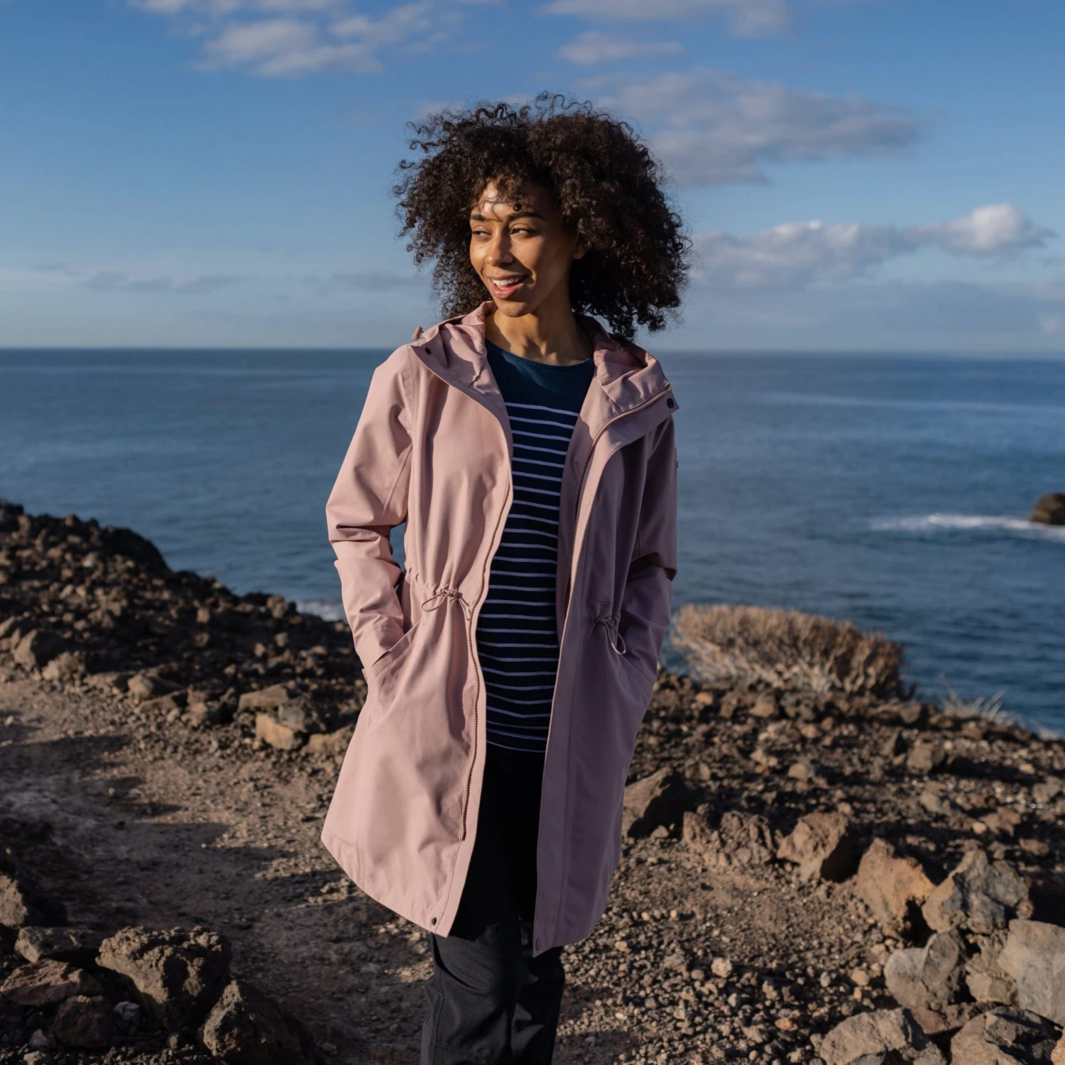 Glasson Womens Waterproof Jacket - Faded Pink 9 Glasson Womens Waterproof Jacket - Faded Pink - Image 7