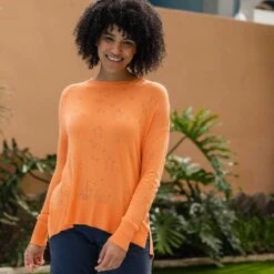 Harper Womens Knit Jumper - Coral Peach -Fashion General Store Harperwomensjumper CoralPeach