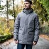 Hulland Mens Waterproof Down Parka - Steel Grey