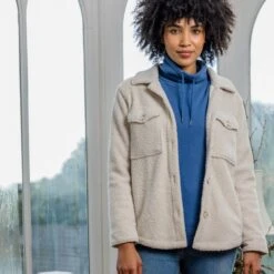 Maxine Womens Shacket - White Sand -Fashion General Store Maxinewomensshacketwhitesand 1