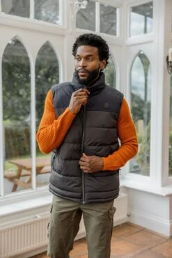 Murton Mens Insulated Padded Gilet - Washed Black/Black -Fashion General Store Murtonmensgiletwashedblack 3