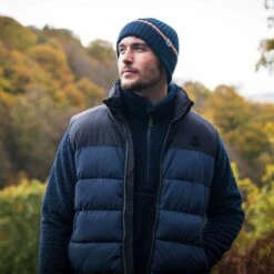 Murton Mens Insulated Padded Gilet - Dark Indigo/Black -Fashion General Store Murtonmensgiletwashedblackdarkindigo 2