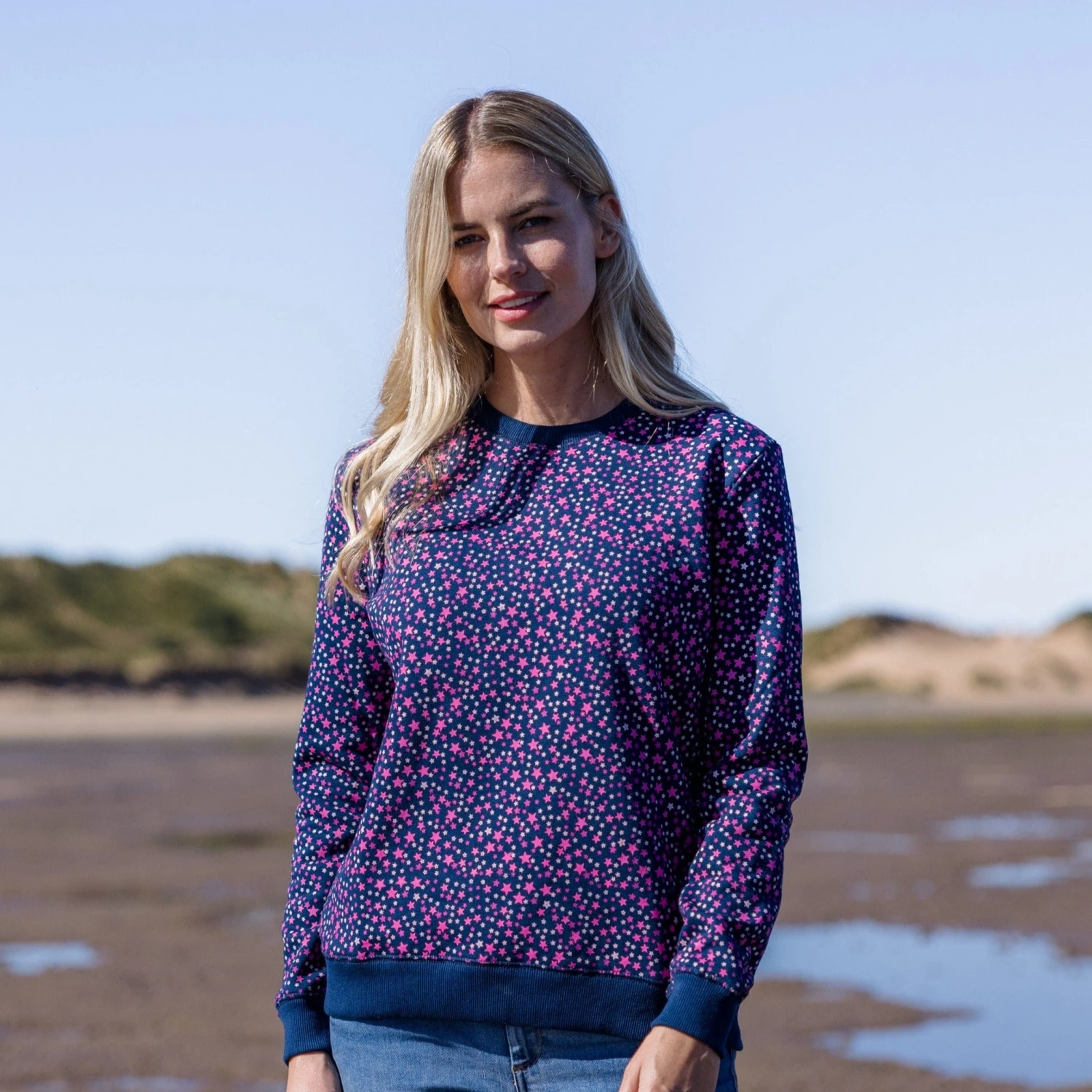 Nicole Womens Sweat - Starry Night Print 11 Nicole Womens Sweat - Starry Night Print - Image 9