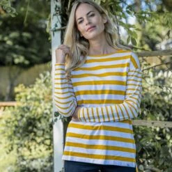 Pippa Womens Long Sleeve T-Shirt - Golden Yellow/Optic White 17 Pippa Womens Long Sleeve T-Shirt - Golden Yellow/Optic White -Fashion General Store PippawomensLSteegoldenyellow 2