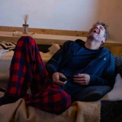 Timble Mens Sherpa Fleece Lined Hoody - Dark Indigo -Fashion General Store Timble 1