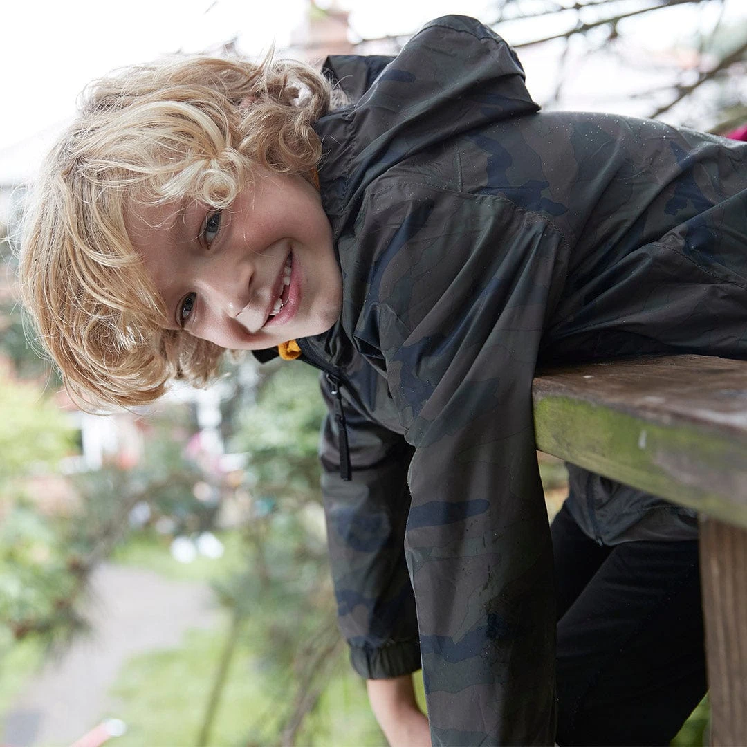 Craven Kids Waterproof Packaway Jacket - Khaki Classic Camo 5 Craven Kids Waterproof Packaway Jacket - Khaki Classic Camo - Image 3