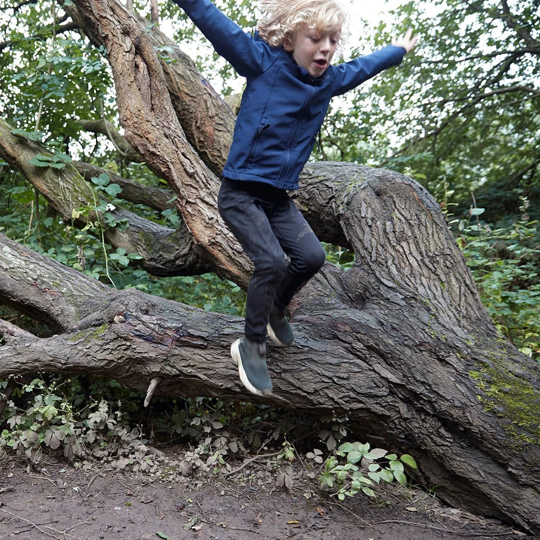 Koroma Kids Softshell Hooded Jacket - Navy 7 Koroma Kids Softshell Hooded Jacket - Navy - Image 5