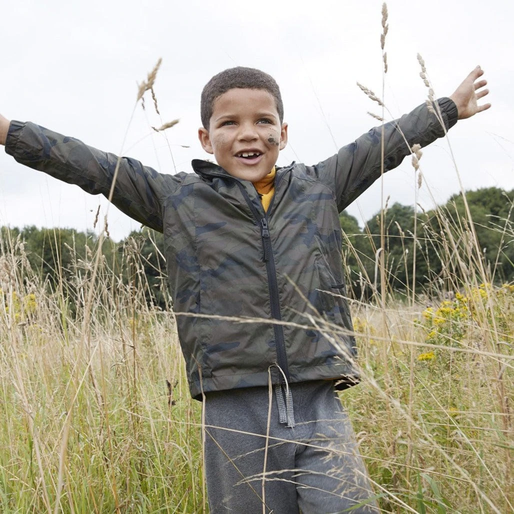 Craven Kids Waterproof Packaway Jacket - Khaki Classic Camo 3 Craven Kids Waterproof Packaway Jacket - Khaki Classic Camo