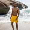 Tristan Mens Swimshorts - Bright Yellow -Fashion General Store Tristanmensswimshorts Yellow 1