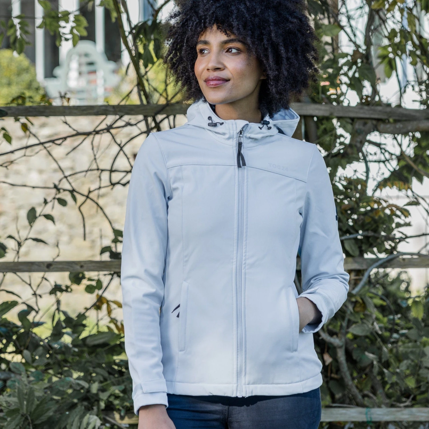 Keld Womens Softshell Hooded Jacket - Ice Blue 4 Keld Womens Softshell Hooded Jacket - Ice Blue - Image 2