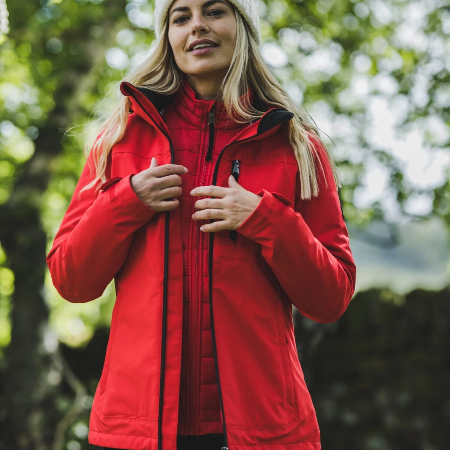 Beverley Womens 3-in-1 Waterproof Jacket - Dark Coral 12 Beverley Womens 3-in-1 Waterproof Jacket - Dark Coral - Image 10