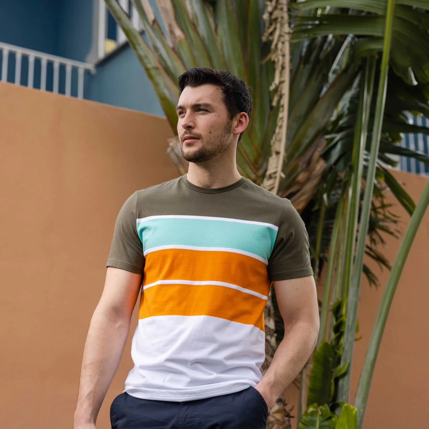 Whitwick Mens T-Shirt - Khaki 3 Whitwick Mens T-Shirt - Khaki