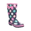 Cotswold Dotty Kids Pull On Wellington Boots - Multicoloured 2 Cotswold Dotty Kids Pull On Wellington Boots - Multicoloured -Fashion General Store gbt 12417 21104 f a 1