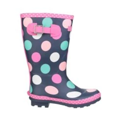 Cotswold Dotty Kids Pull On Wellington Boots - Multicoloured -Fashion General Store gbt 12417 21104 f i 1