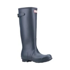 Hunter Original Tall Back Adjustable Womens Wellington Boots - Navy