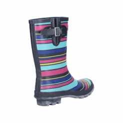 Cotswold Paxford Womens Elasticated Mid Calf Wellington Boots - Stripe Multicoloured 12 Cotswold Paxford Womens Elasticated Mid Calf Wellington Boots - Stripe Multicoloured -Fashion General Store gbt 25158 47254 jdg fb 1