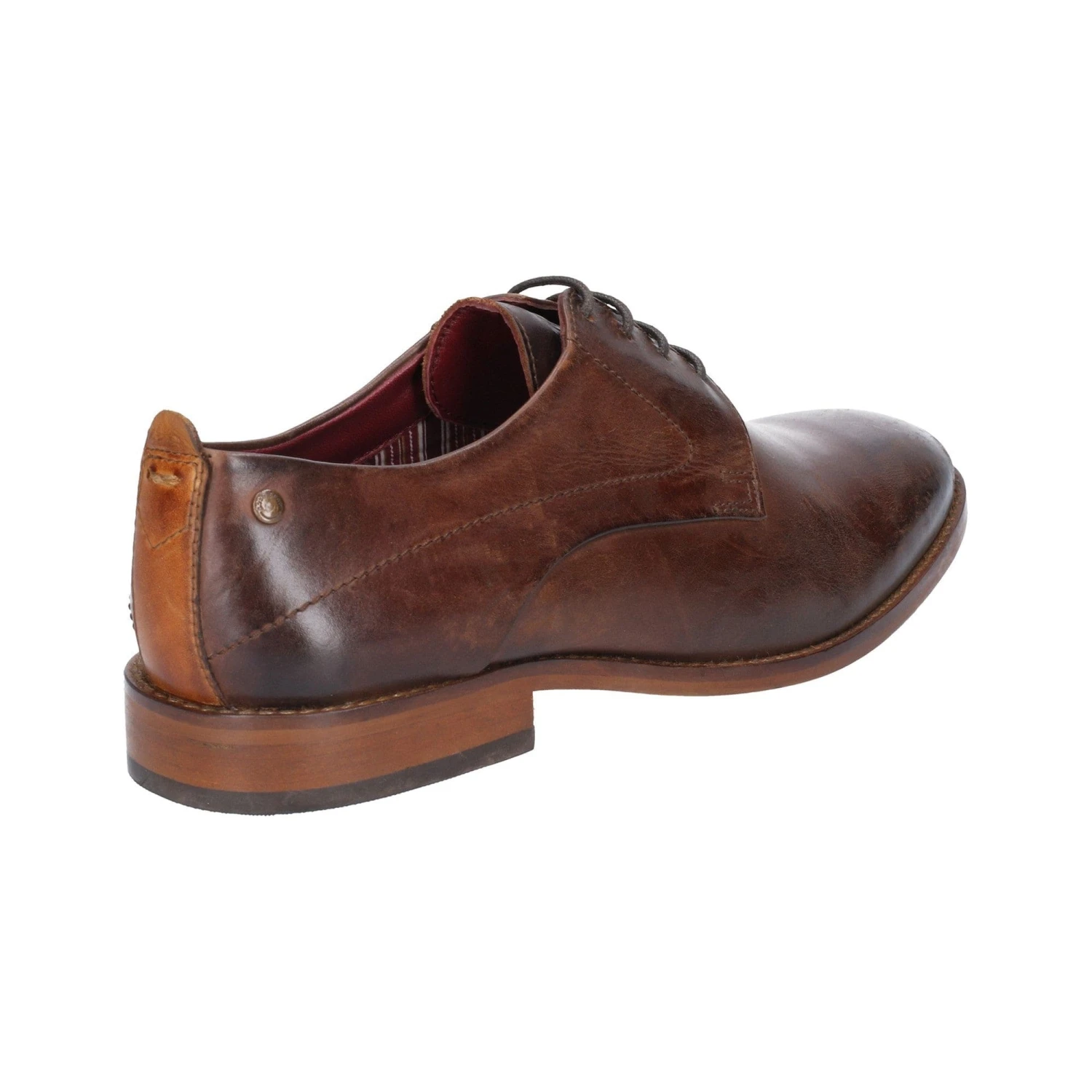 Base London Script Washed Mens Shoe - Brown 4 Base London Script Washed Mens Shoe - Brown - Image 2