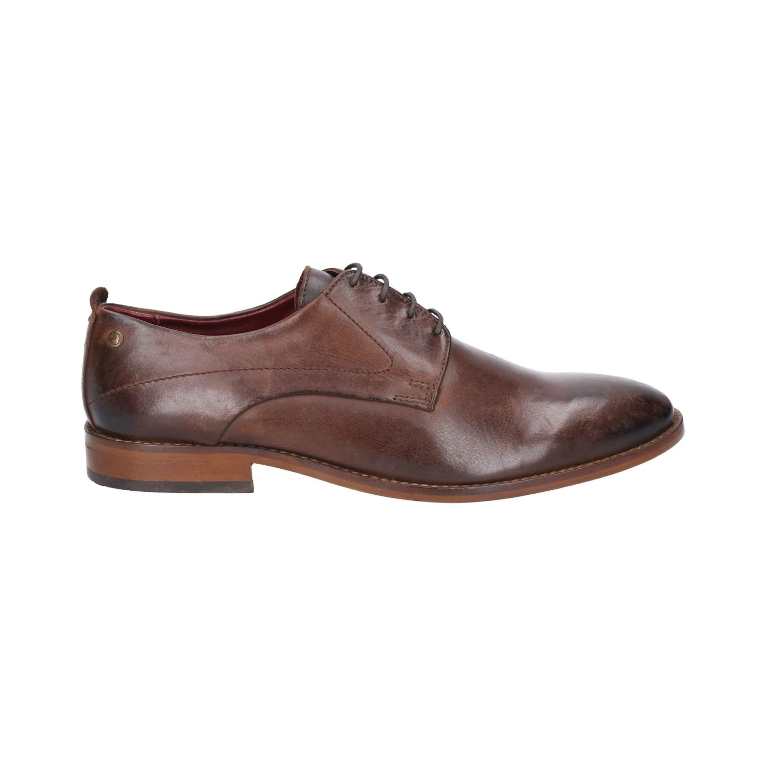 Base London Script Washed Mens Shoe - Brown 6 Base London Script Washed Mens Shoe - Brown - Image 4