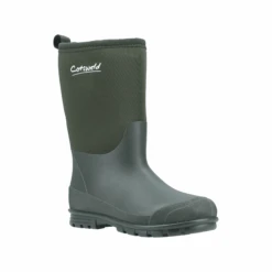 Cotswold Hilly Neoprene Kids Wellington Boots - Green -Fashion General Store gbt 28844 53681 jdg fa 1