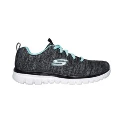 Skechers Graceful Twisted Fortune Womens Shoes - Black/Turquoise -Fashion General Store gbt 29292 54513 f i 1