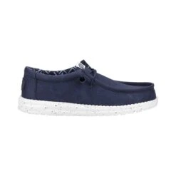 HEYDUDE Wally Mens Canvas Shoe - Navy -Fashion General Store gbt 36130 66717 f i 1