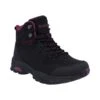 Hi-Tec Jackdaw Mid Womens Waterproof Boots - Black/Burgundy -Fashion General Store gbt 36478 67402 f a 1