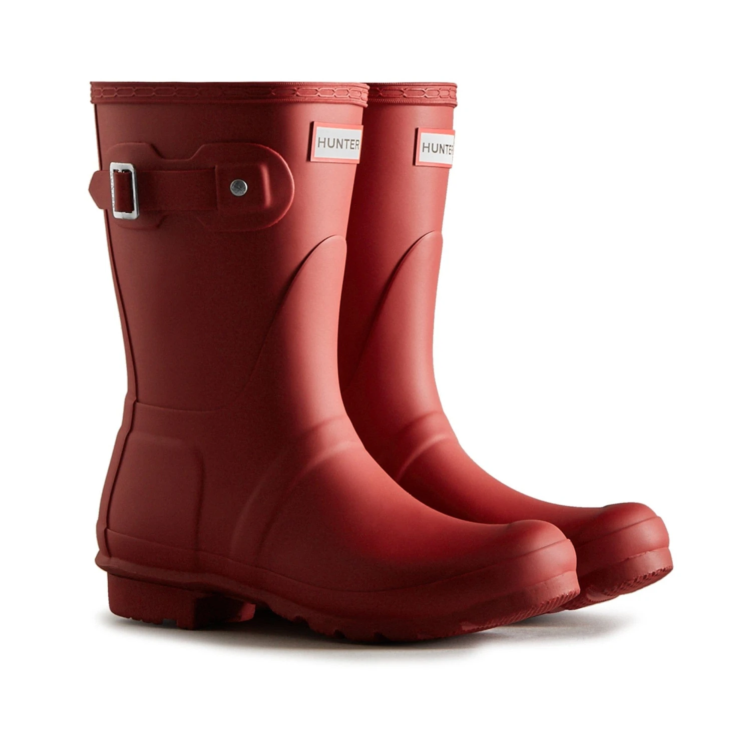 Hunter Original Short Womens Wellington Boots - Red 3 Hunter Original Short Womens Wellington Boots - Red