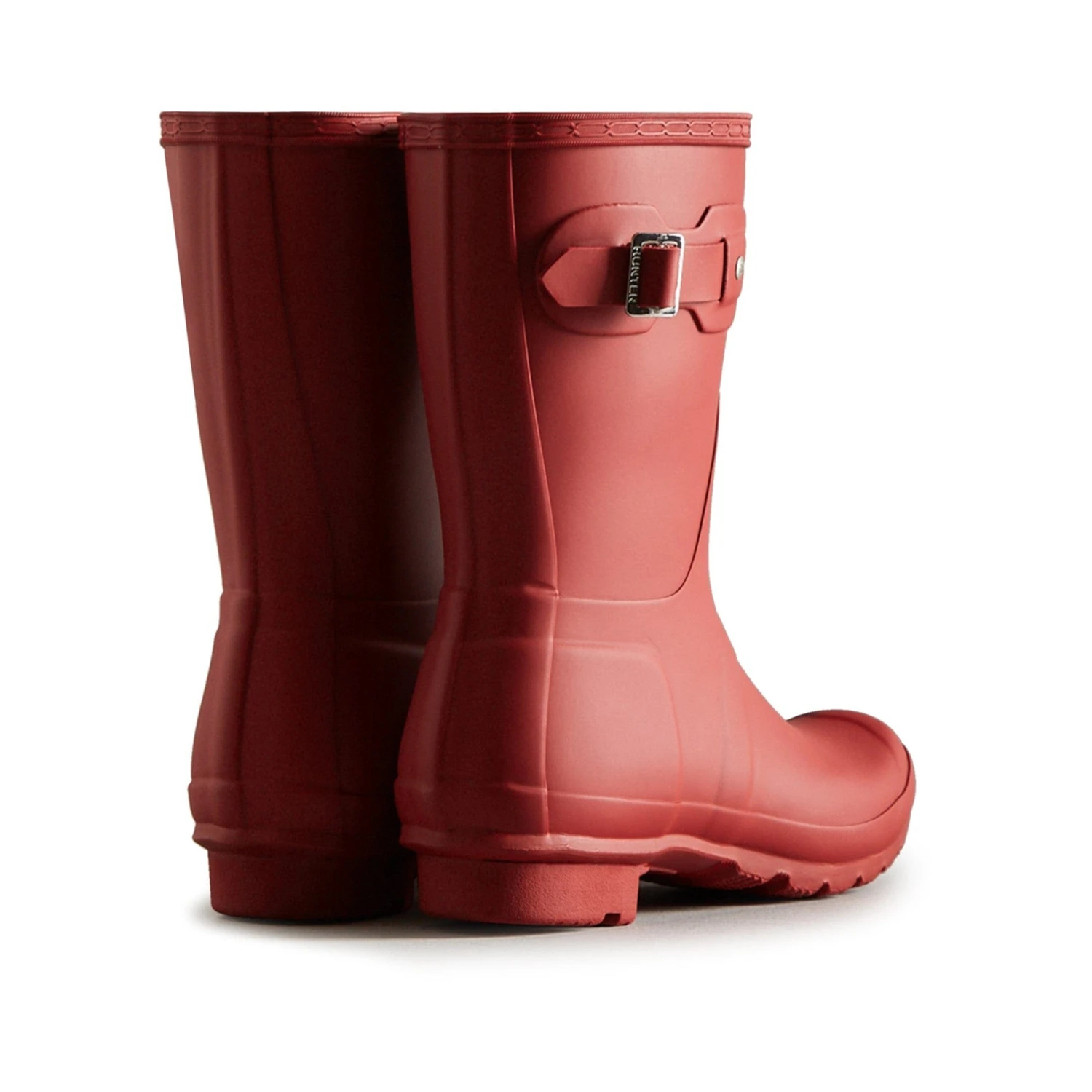 Hunter Original Short Womens Wellington Boots - Red 4 Hunter Original Short Womens Wellington Boots - Red - Image 2